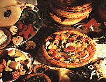 photo of delicious pizza dishes